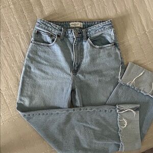 Abercrombie & Fitch Light Wash Straight Leg Jeans
